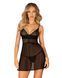 Рубашка и трусики Obsessive Chemeris babydoll & thong, размер XS/S картинка 1