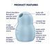 Вакуумный стимулятор с вибрацией Satisfyer Pro To Go 1 Blue картинка 8