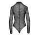 Леопардове боді з рукавами на блискавці Noir Handmade F287 Leopard flock bodysuit with long sleeves, розмір S картинка 4