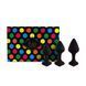 Набір силіконових анальних пробок FeelzToys Bibi Butt Plug Set 3 pcs Black (діаметр 3 - 3,5 - 4 см) картинка 1