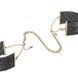 Металеві наручники-браслети Bijoux Indiscrets Desir Metallique Handcuffs Black картинка 3