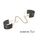 Металеві наручники-браслети Bijoux Indiscrets Desir Metallique Handcuffs Black картинка 1