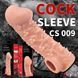 Насадка на член с отверстием для мошонки Kokos Cock Sleeve CS 009, размер M картинка 5
