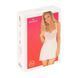 Еротична сорочка Obsessive Amor Blanco underwire chemise & thong white, розмір S/M картинка 7