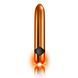 Вибратор с LED-подсветкой Rocks Off Havana True Elegance Orange Gold (USB зарядка, длина 13,5 см) картинка