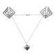 Затискачі для сосків з важкою підвіскою LOCKINK Adjustable Nipple Clamps with Heavy Pendant Grey зображення