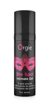 Гель для стимуляции точки G с эффектом вибрации + тепло-холод Orgie She Spot Intimate Gel (15 мл) картинка