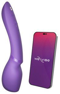 Смарт-вібромасажер We-Vibe Wand 2 Purple (діаметр 5,5 см) зображення