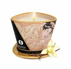 Масажна свічка з афродизіаками Shunga MASSAGE CANDLE Vanilla Fetish ваніль (170 мл) зображення
