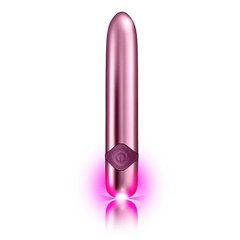 Вибратор с LED-подсветкой Rocks Off Havana True Elegance Soft Lilac (USB зарядка, длина 13,5 см) картинка