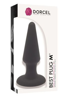 Анальная пробка Dorcel Best Plug M, диаметр 4,1 см, чёрная картинка