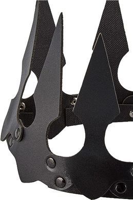 Корона шкіряна з шипами Leg Avenue Faux leather spiked crown Black зображення