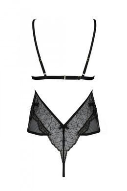 Ажурное боди Passion AMBERLY BODY black, размер L/XL картинка