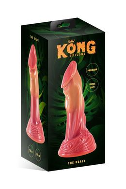 Фентезійний фалоімітатор на присосці Kong Silicone The Beast (діаметр 5 см) зображення