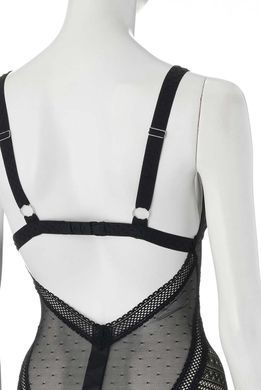 Полупрозрачное боди Obsessive Estiqua teddy, размер M/L картинка