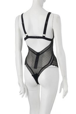 Полупрозрачное боди Obsessive Estiqua teddy, размер M/L картинка