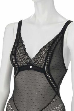 Полупрозрачное боди Obsessive Estiqua teddy, размер M/L картинка