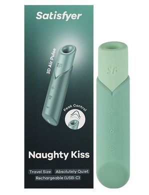 Вакуумний стимулятор Satisfyer Naughty Kiss (магнітна технологія 3D Air Pulse) зображення
