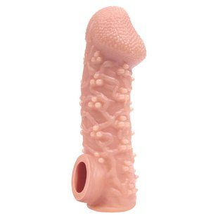 Насадка на член з отвором для мошонки Kokos Cock Sleeve CS 009, розмір L зображення