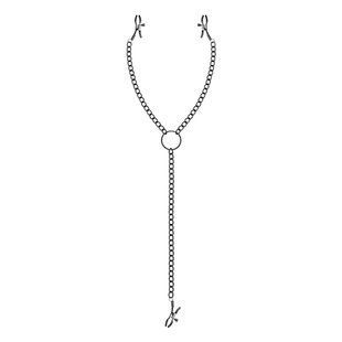 Затискачі для сосків та клітора Bedroom Fantasies Nipple & Clit l Clamps Black зображення