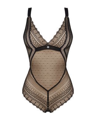 Полупрозрачное боди Obsessive Estiqua teddy, размер M/L картинка