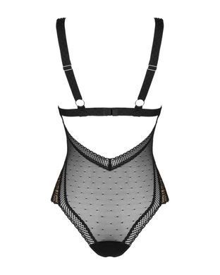 Полупрозрачное боди Obsessive Estiqua teddy, размер M/L картинка
