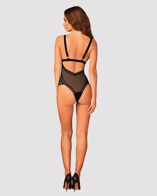 Полупрозрачное боди Obsessive Estiqua teddy, размер M/L картинка