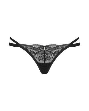 Очаровательные кружевные трусики Obsessive Nutris thong, размер XS/S картинка