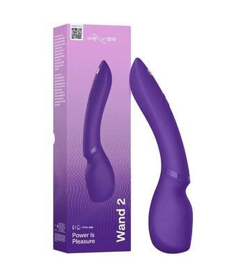 Смарт-вібромасажер We-Vibe Wand 2 Purple (діаметр 5,5 см) зображення