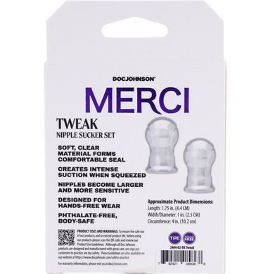 Присоски для сосків Doc Johnson Merci - Tweak - Nipple Sucker Set зображення