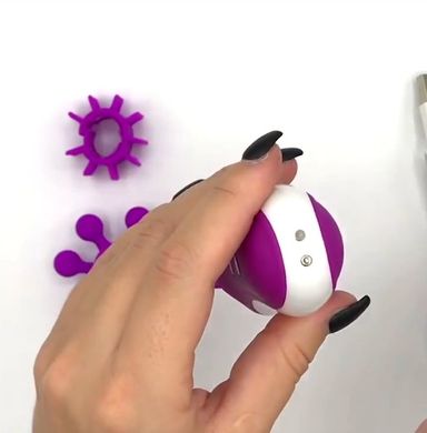 Стимулятор с имитацией оральных ласк FeelzToys Clitella Oral Clitoral Stimulator Purple картинка