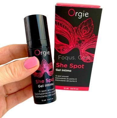 Гель для стимуляции точки G с эффектом вибрации + тепло-холод Orgie She Spot Intimate Gel (15 мл) картинка