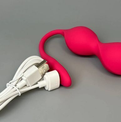 Вагінальні смарт-кульки з вібрацією та пультом ДК Satisfyer Love Birds 2 Connect App Red (86 г) зображення