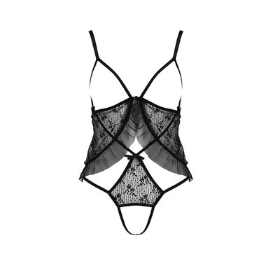 Монокіні з відкритими грудьми Passion Erotic Line JUSTINA BODY black L/XL зображення