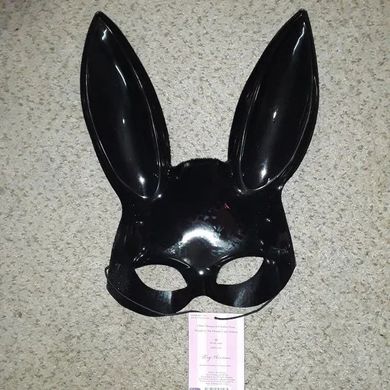 Блискуча маска кролика Leg Avenue Glitter masquerade rabbit mask Black зображення