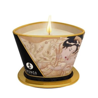 Масажна свічка з афродизіаками Shunga MASSAGE CANDLE Vanilla Fetish ваніль (170 мл) зображення
