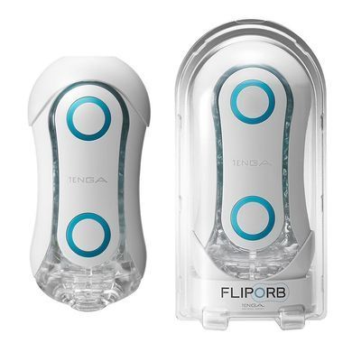 Мастурбатор зі стимулюючими кульками Tenga FLIP ORB Blue Rush зображення