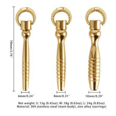 Набор уретральных стимуляторов LOCKINK Bad Boy Training Urethral Plugs Set (3 шт) картинка