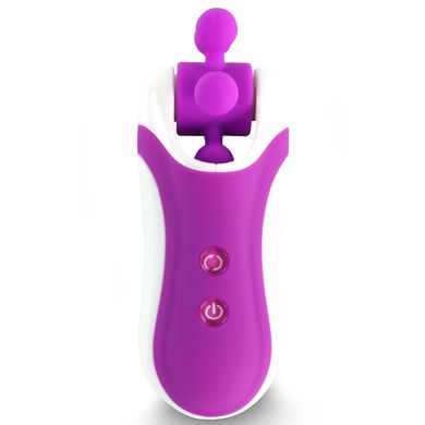 Стимулятор з імітацією оральних ласк FeelzToys Clitella Oral Clitoral Stimulator Purple зображення
