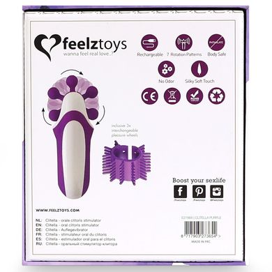 Стимулятор с имитацией оральных ласк FeelzToys Clitella Oral Clitoral Stimulator Purple картинка