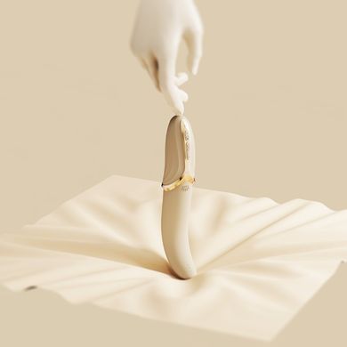 Вібратор з ротацією та підігрівом Zalo EVE Ivory White (діаметр 2,35 см) зображення