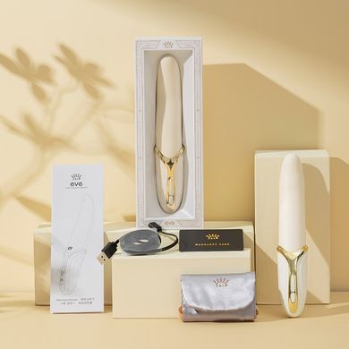 Вібратор з ротацією та підігрівом Zalo EVE Ivory White (діаметр 2,35 см) зображення