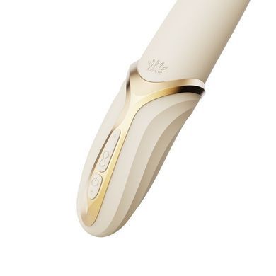Вібратор з ротацією та підігрівом Zalo EVE Ivory White (діаметр 2,35 см) зображення