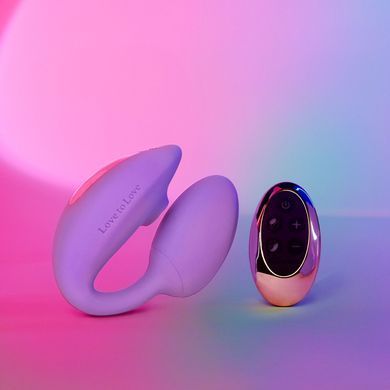 Вакуумний стимулятор з віброяйцем Love To Love Wonderlover VIVA MAUVE (діаметр 3,9 см) зображення
