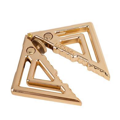 Зажимы для сосков с легкой подвеской LOCKINK Adjustable Nipple Clamps with Light Pendant Golden картинка