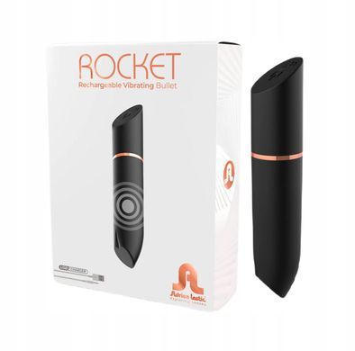 Вибропуля в виде помады Adrien Lastic Rocket Black (диаметр 1,8 см) картинка