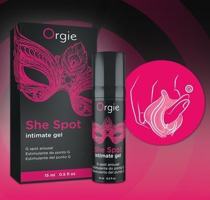 Гель для стимуляции точки G с эффектом вибрации + тепло-холод Orgie She Spot Intimate Gel (15 мл) картинка