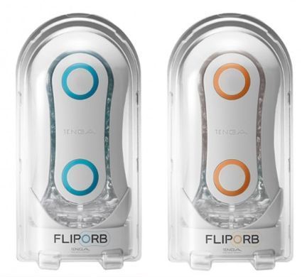 Мастурбатор зі стимулюючими кульками Tenga FLIP ORB Blue Rush зображення