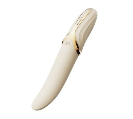 Вібратор з ротацією та підігрівом Zalo EVE Ivory White (діаметр 2,35 см) зображення
