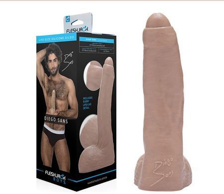 Фалоімітатор реалістичний Fleshjack Boys: Diego Sans Dildo (діаметр 4,8 см) зображення